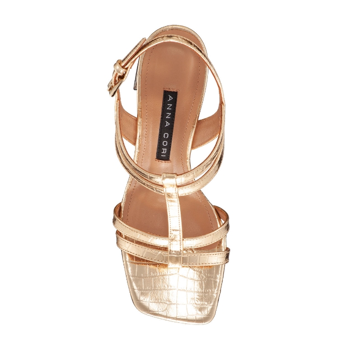 Imagine Sandale Dama 6006 Croco Platino