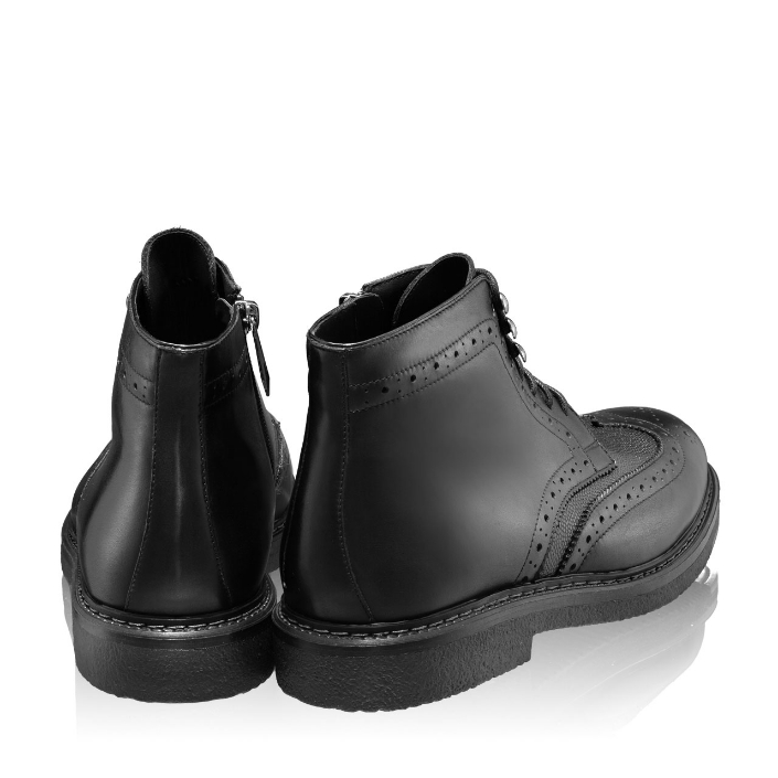 Imagine Ghete Bărbați 7053 Vitello+Stamp Negru