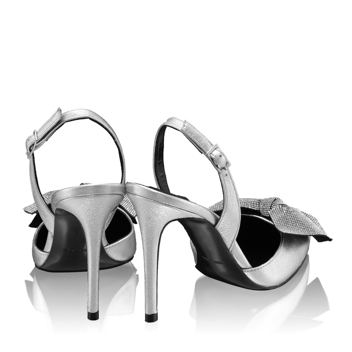 Imagine Pantofi Eleganti Dama 6162 Laminato Argento