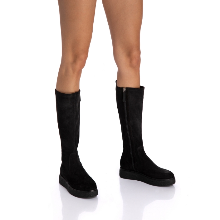 Imagine Cizme Dama 4940 Camoscio Negru