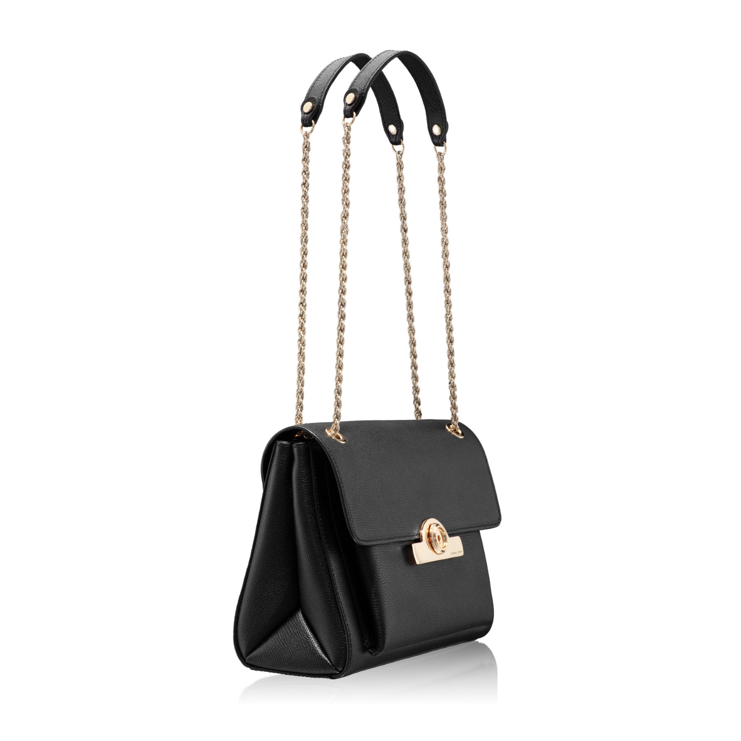 Imagine GEANTA DAMA DE UMAR KELLY VIT STAMP NEGRU