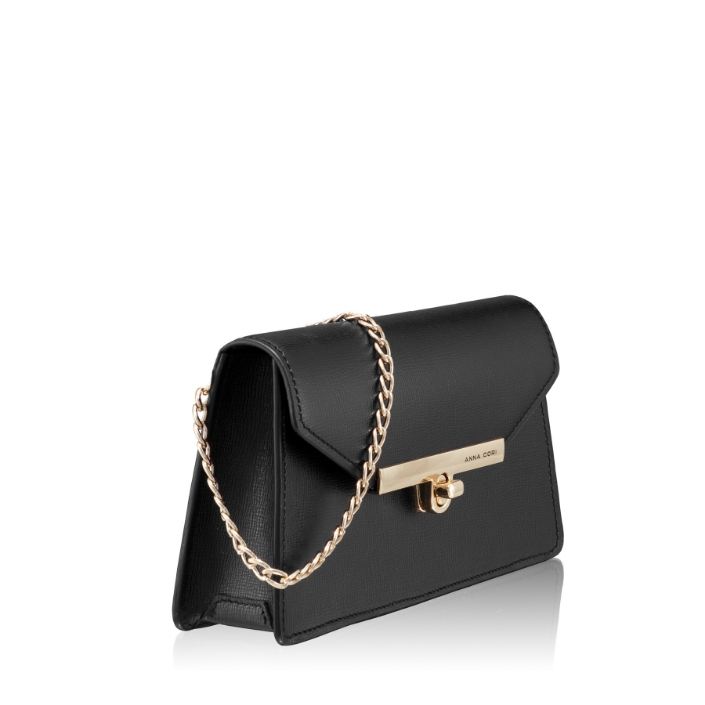 Imagine GEANTA DAMA DE UMAR CASEY 01 VITELLO STAMP NEGRU