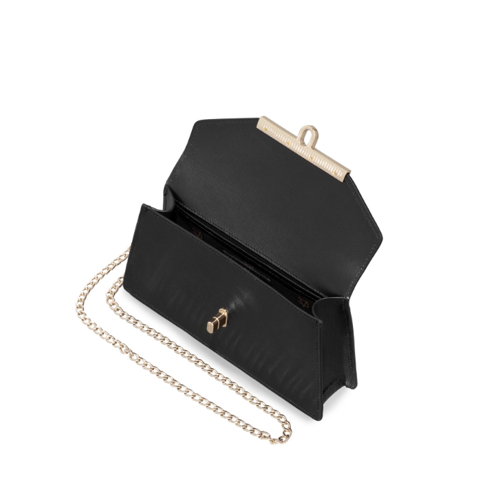 Imagine GEANTA DAMA DE UMAR CASEY 01 VITELLO STAMP NEGRU