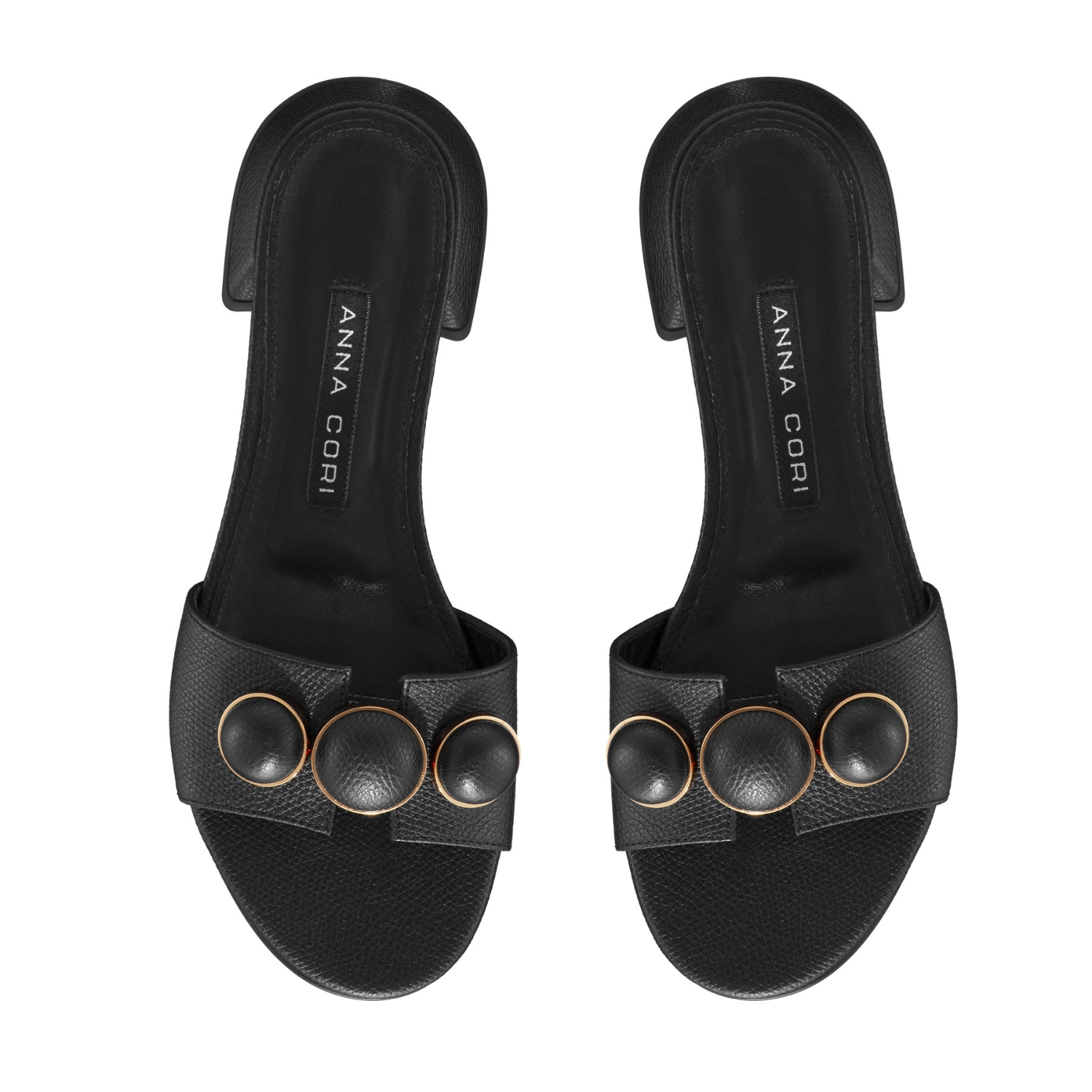 Imagine Papuci Dama 6013 Vitello Stamp Negru