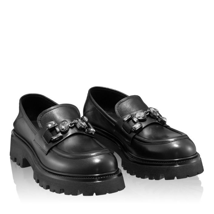 Imagine Pantofi Casual Dama 7596 Vitello Negru