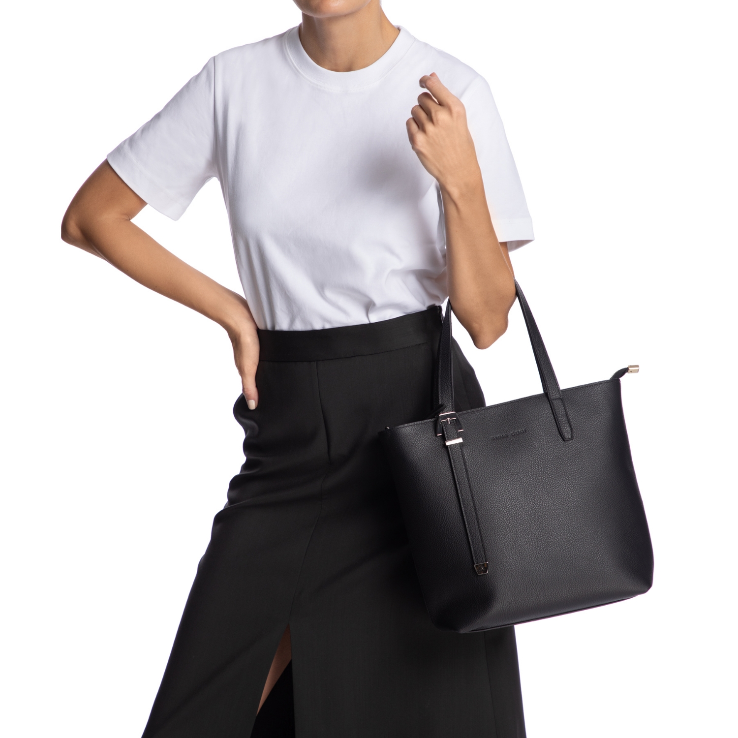 Imagine Geanta dama de mana MARIEL 01 BOTTALATO NEGRU