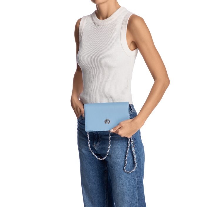 Imagine GEANTA DAMA PLIC ARNA 02 VITELLO AZZURRO