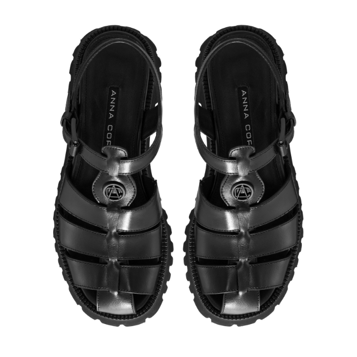 Imagine Sandale Dama 7567 Vitello Negru