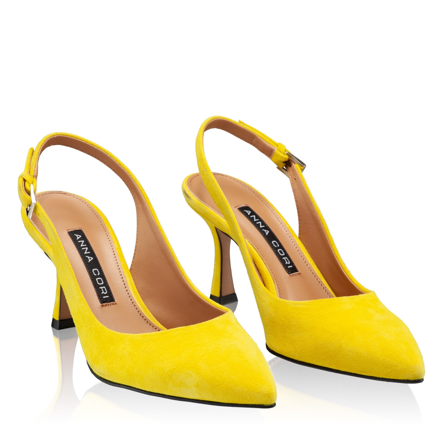 Imagine Pantofi Eleganti Dama 5728 Camoscio Galben