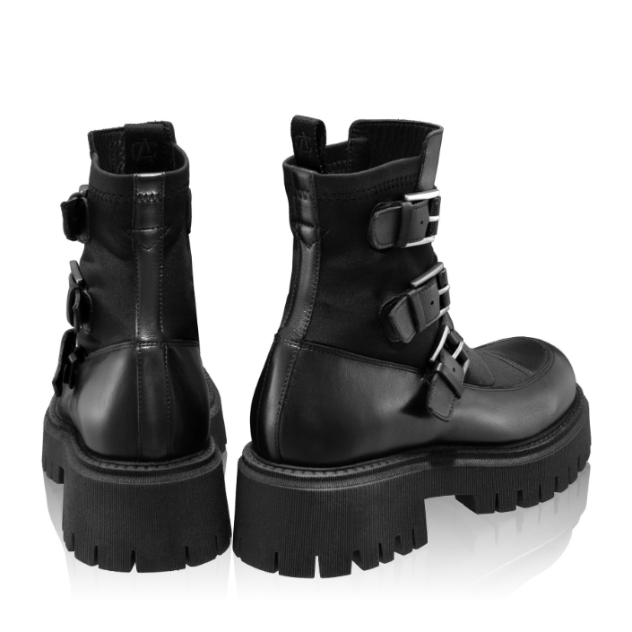 Imagine Ghete Dama 6406 Vitello+Stretch Negru