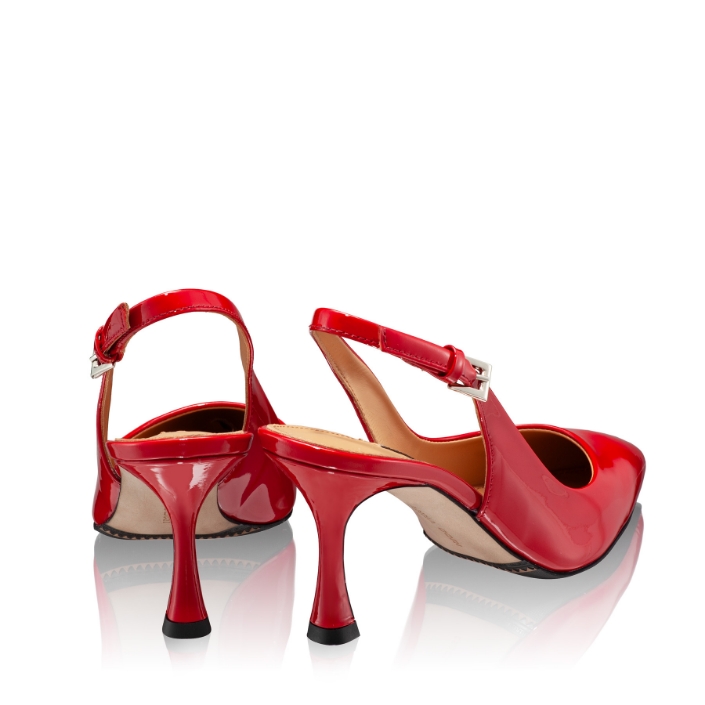 Imagine Pantofi Decupati Dama 5728 Lac Rosu