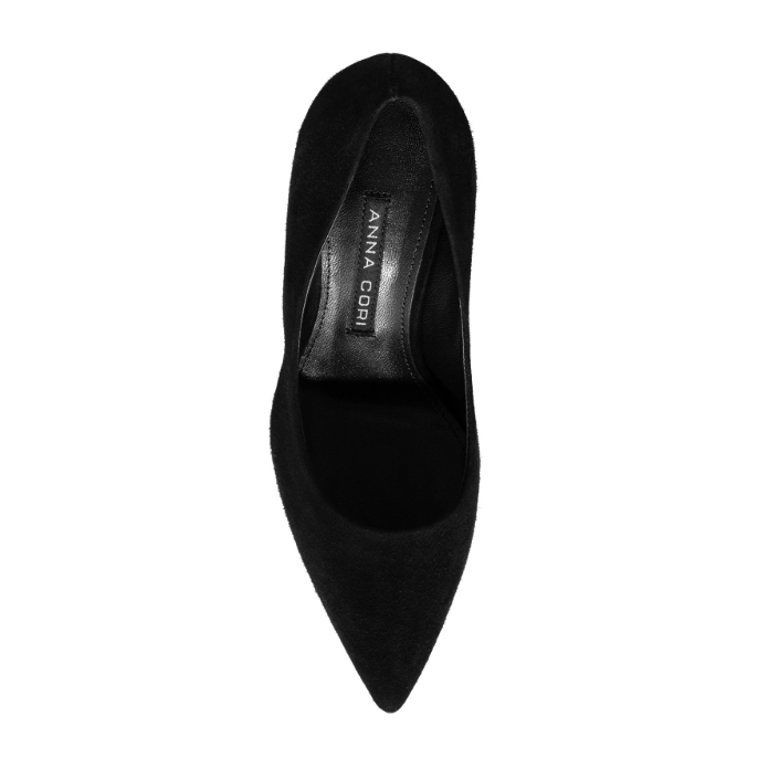 Imagine Pantofi Eleganti Dama 8026 Camoscio Negru