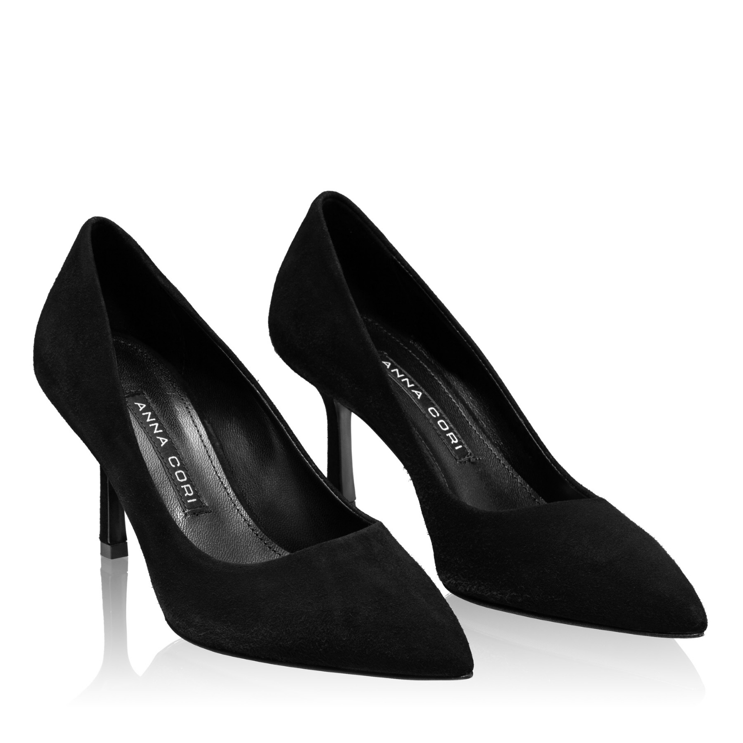 Imagine Pantofi Eleganti Dama 8026 Camoscio Negru