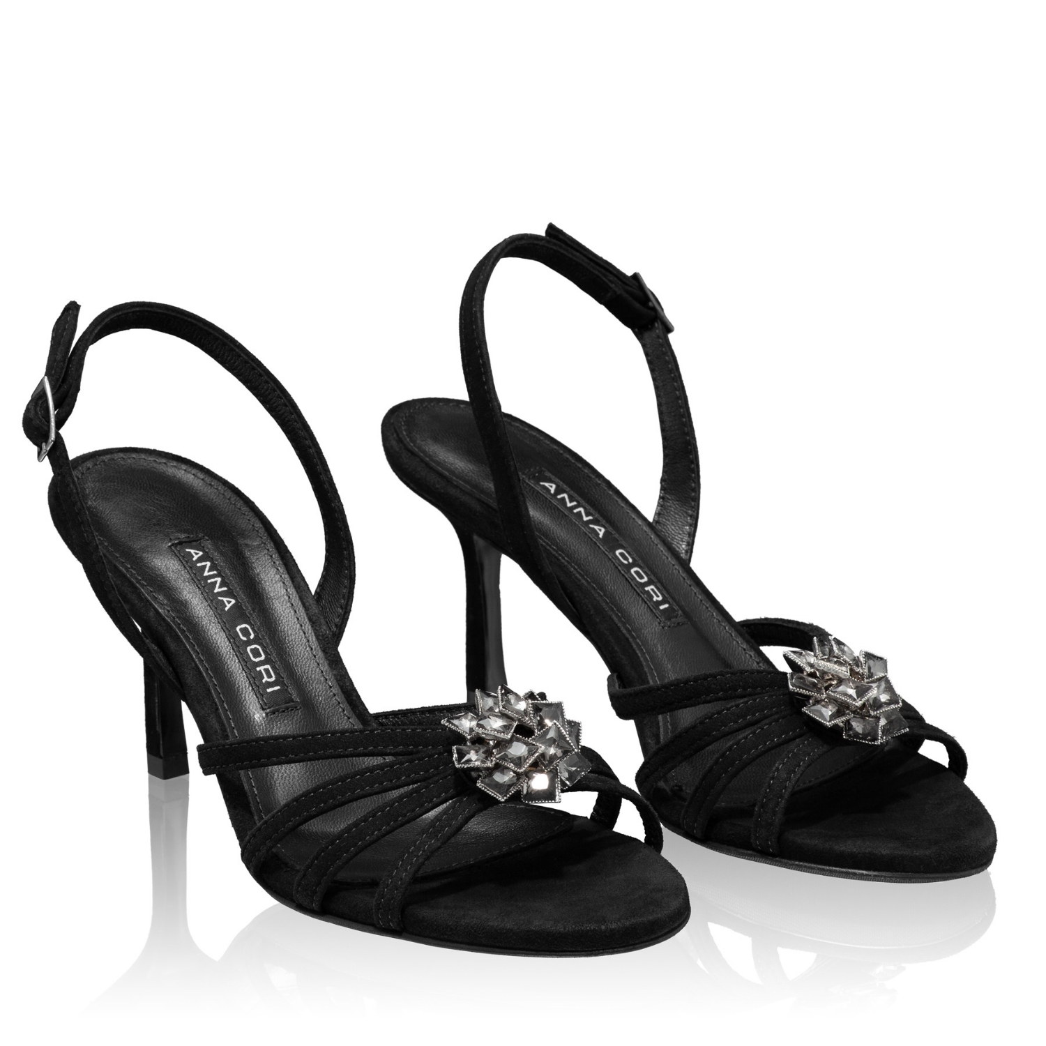 Imagine Sandale Dama 8029 Camoscio Negru