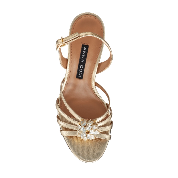 Imagine Sandale Dama 8029 Lamin Stamp Platino