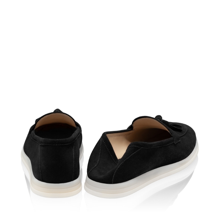 Imagine Pantofi Casual Dama 8002 Camoscio Negru