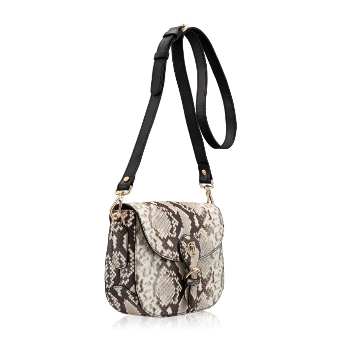 Imagine Geanta dama de umar ISRA 01 PITONE MARO