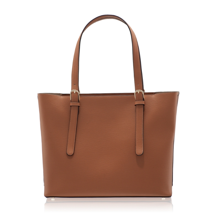 Imagine Geanta dama de umar ANEMONA VIT STAMP CUOIO