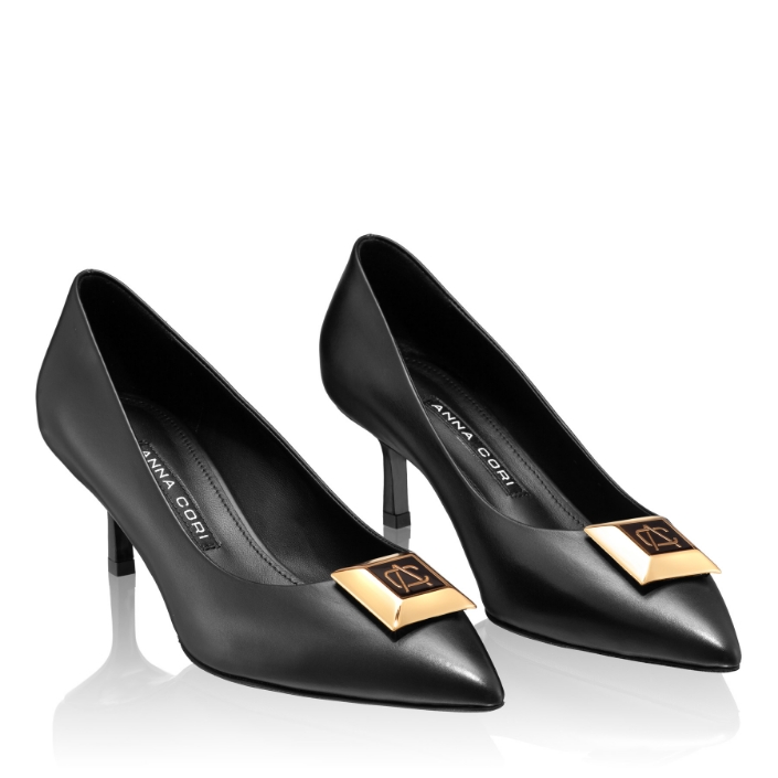 Imagine Pantofi Eleganti Dama 8069 Vitello Negru