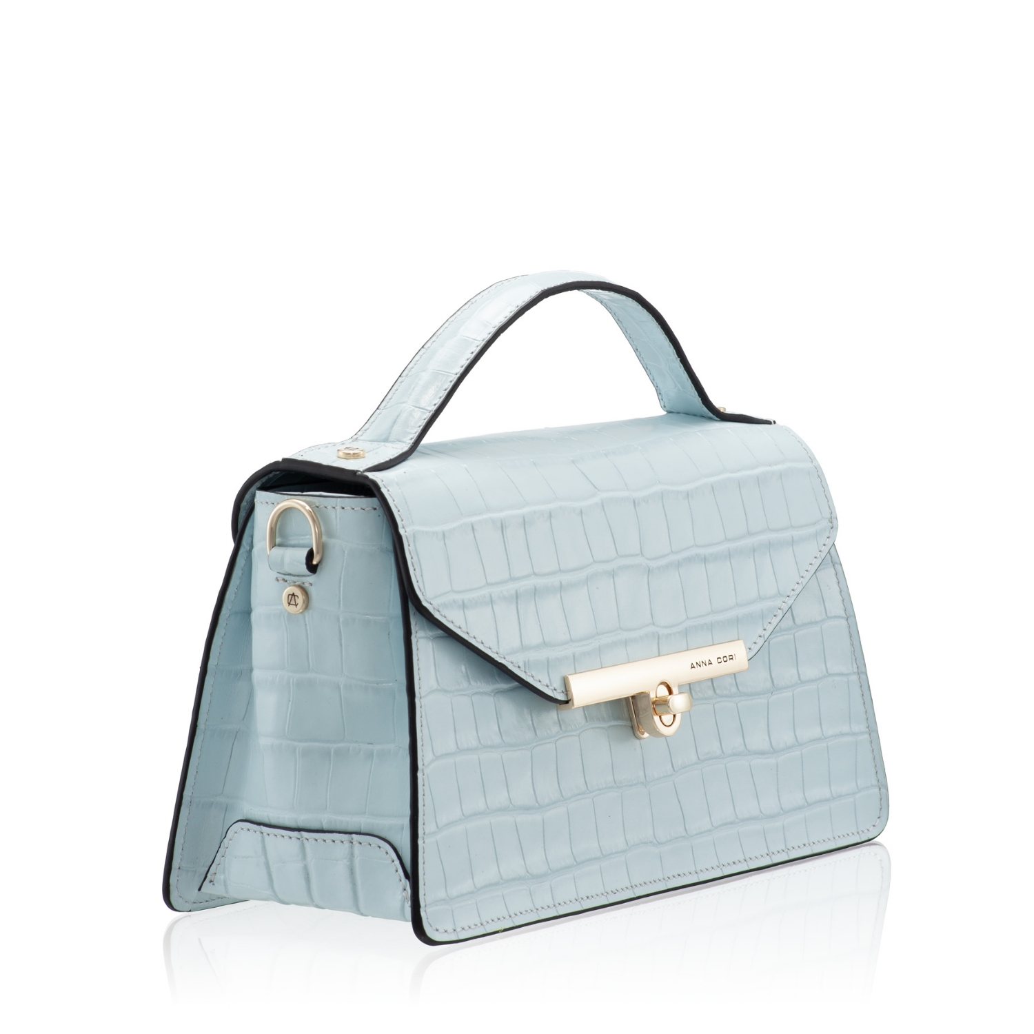 Imagine Geanta dama de mana CASEY 02 CROCO CIELO