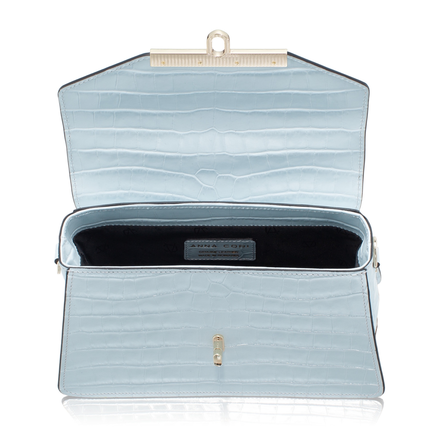 Imagine Geanta dama de mana CASEY 02 CROCO CIELO