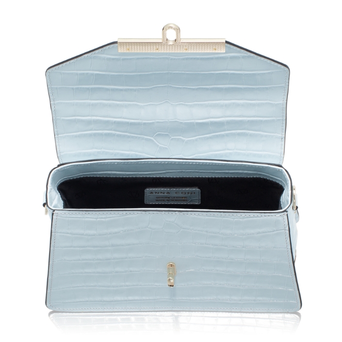 Imagine Geanta dama de mana CASEY 02 CROCO CIELO