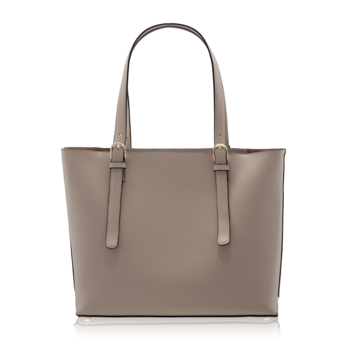 Imagine Geanta dama de umar ANEMONA VIT STAMP TAUPE