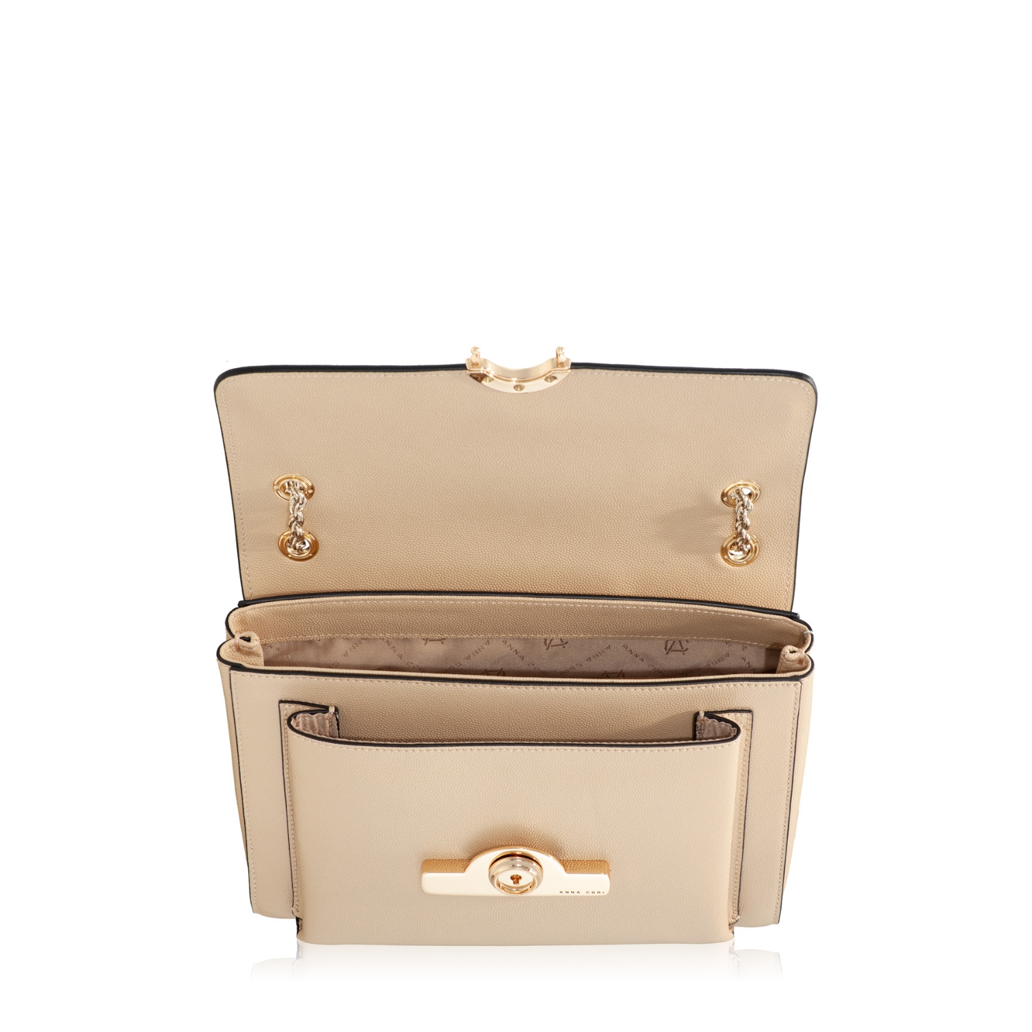 Imagine GEANTA DAMA DE UMAR KELLY VIT STAMP BEJ