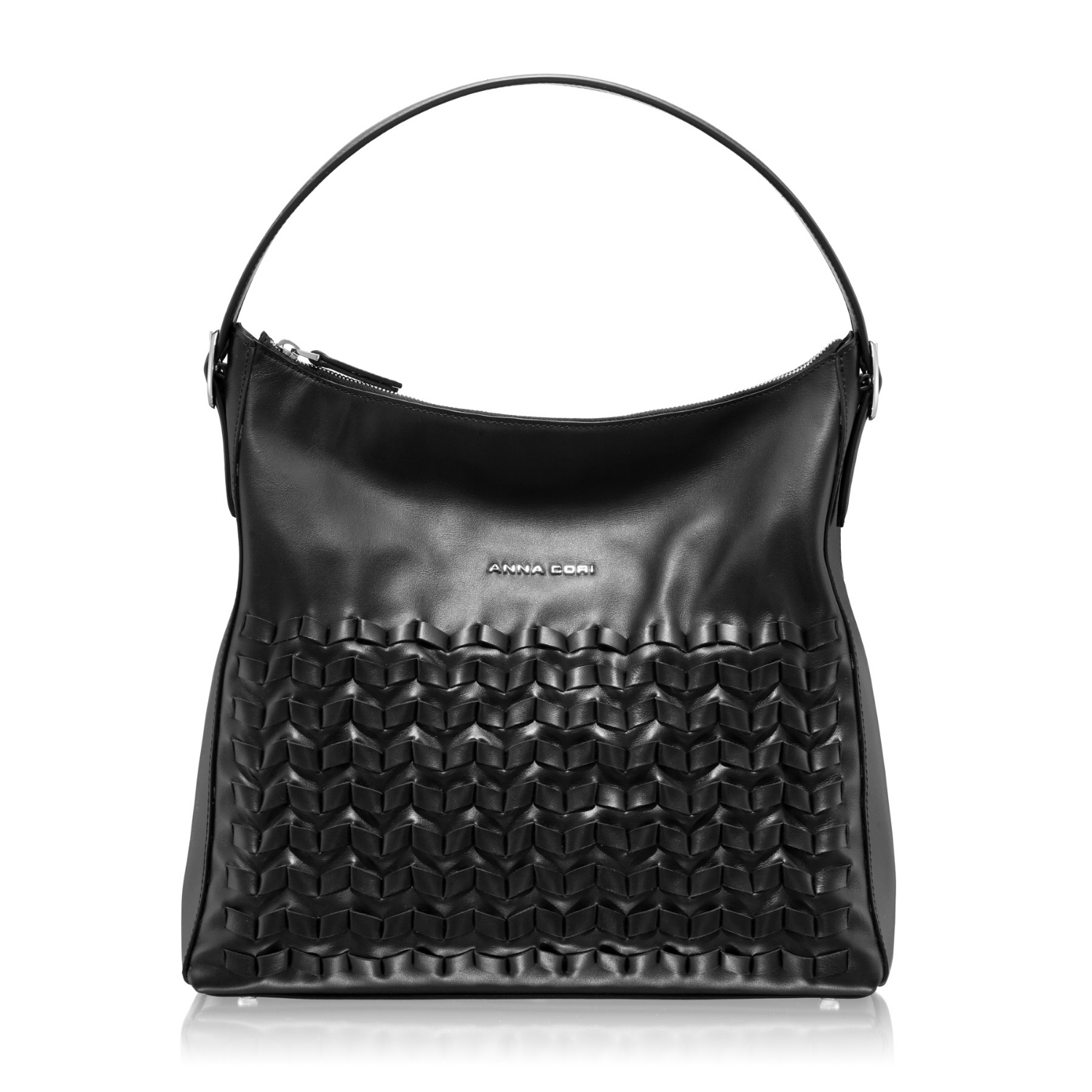 Imagine Geanta dama de umar FANIA 02 VITELLO NEGRU