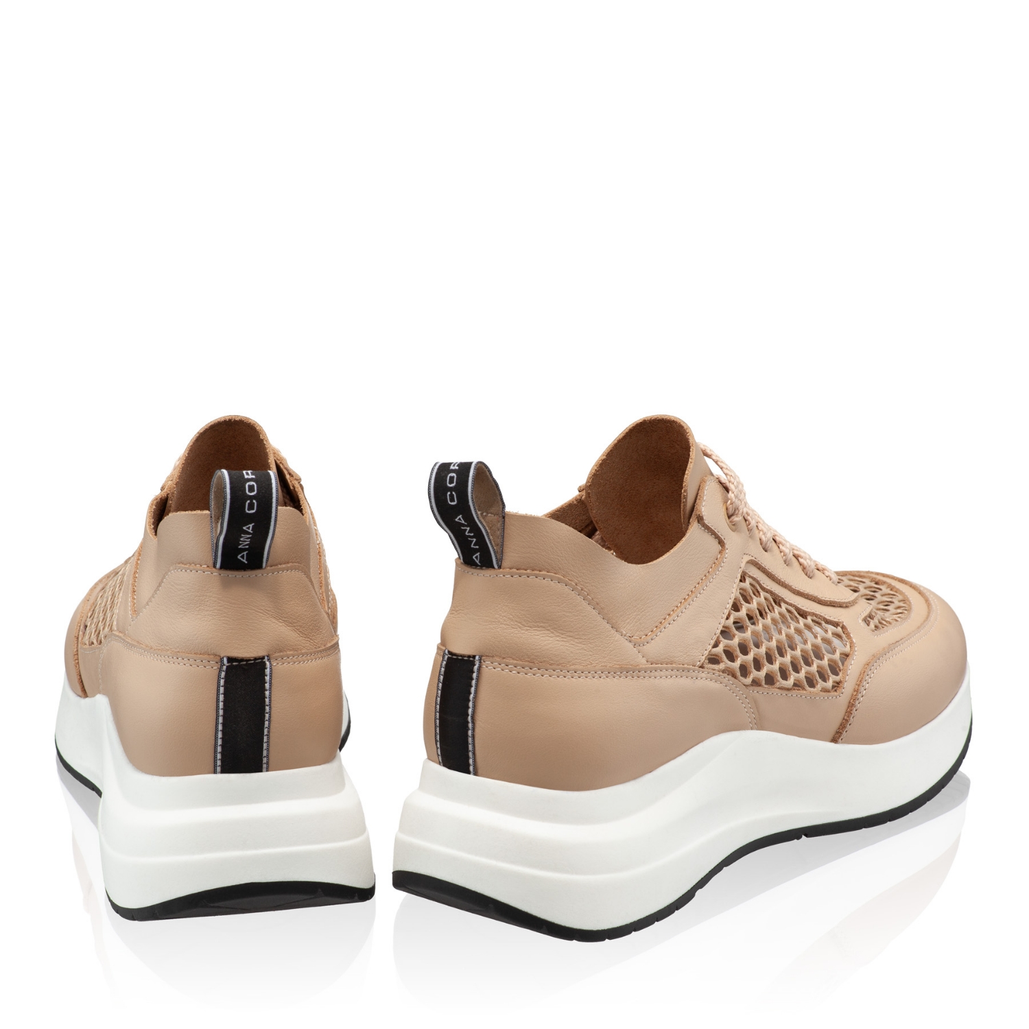 Imagine Pantofi Sport Dama 8132 Vitello+Rete Bej