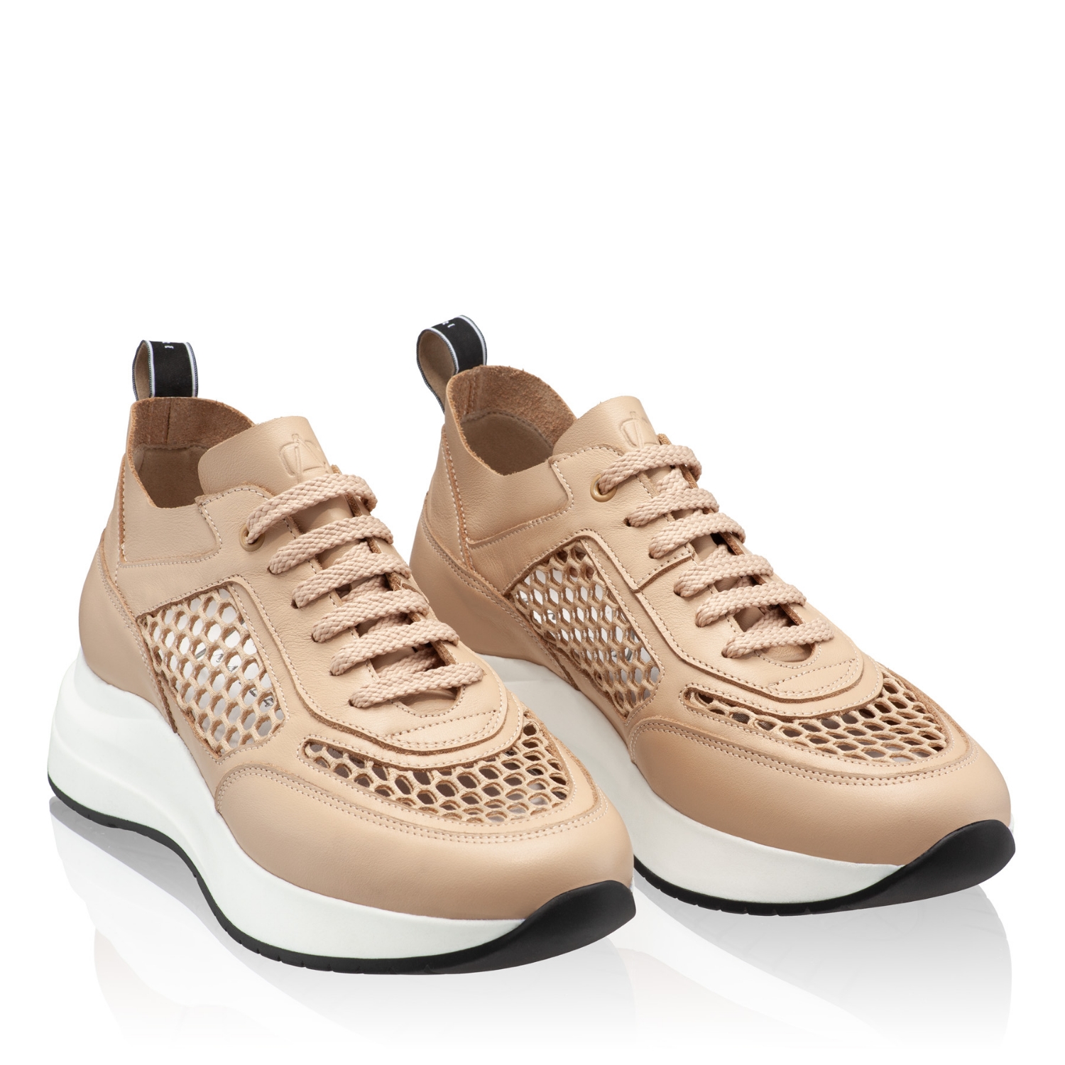 Imagine Pantofi Sport Dama 8132 Vitello+Rete Bej