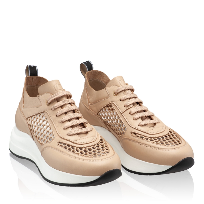 Imagine Pantofi Sport Dama 8132 Vitello+Rete Bej