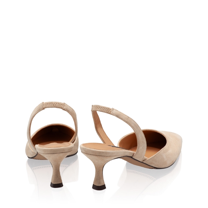 Imagine Pantofi Decupati Dama 8054 Camoscio Bej