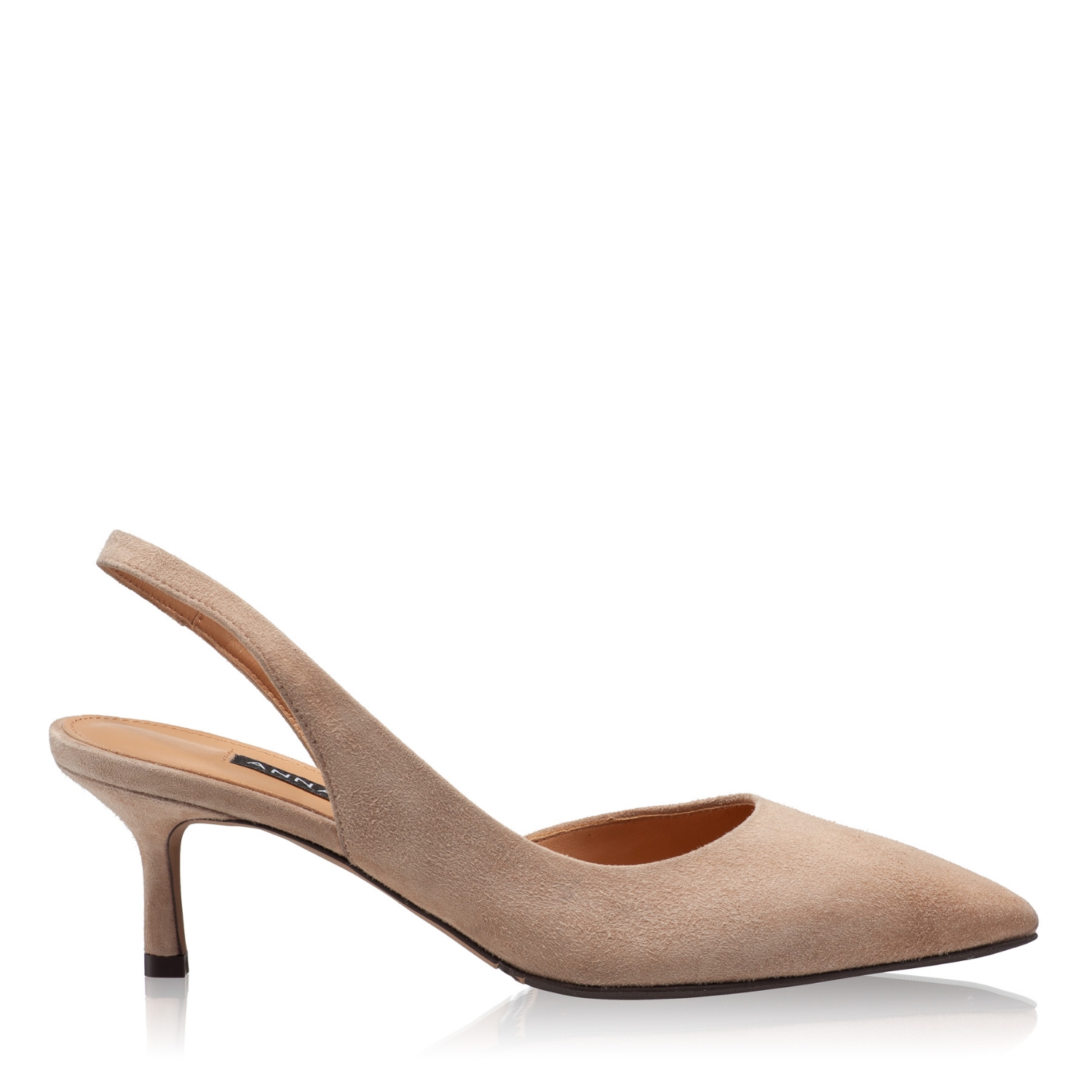 Imagine Pantofi Decupati Dama 8064 Camoscio Bej