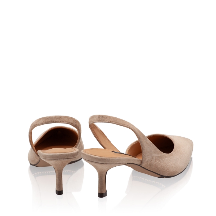 Imagine Pantofi Decupati Dama 8064 Camoscio Bej