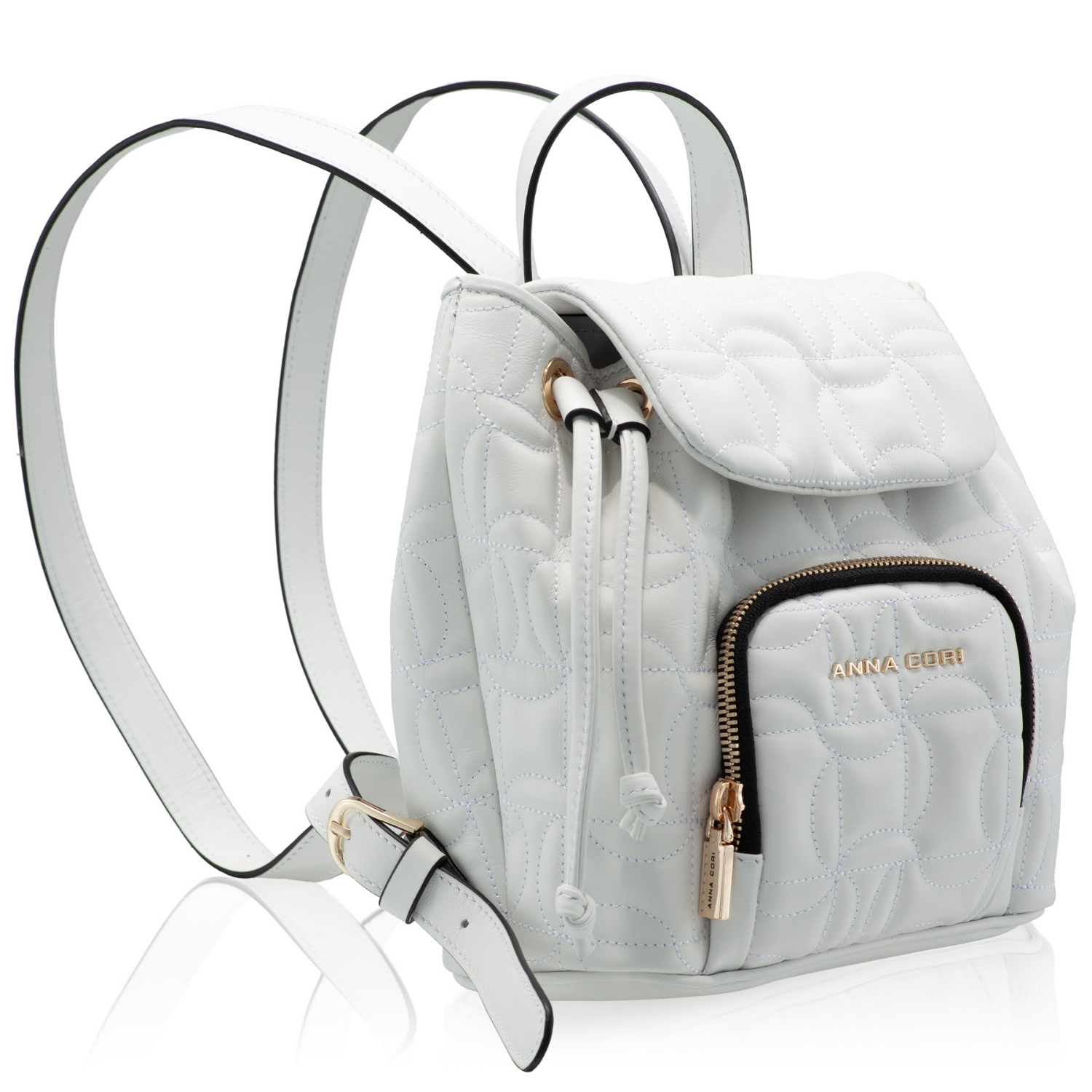 Imagine Rucsac dama TINY 04 VITELLO ALB