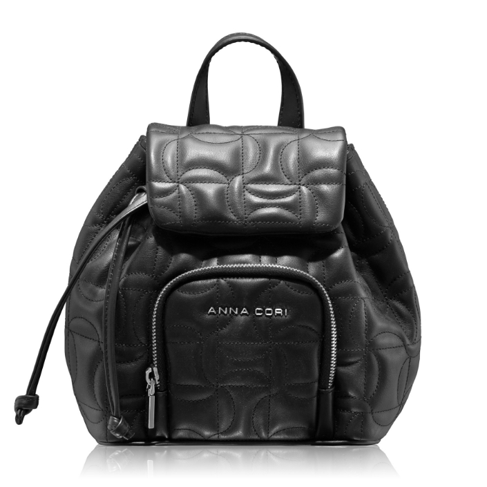 Imagine Rucsac dama TINY 04 VITELLO NEGRU