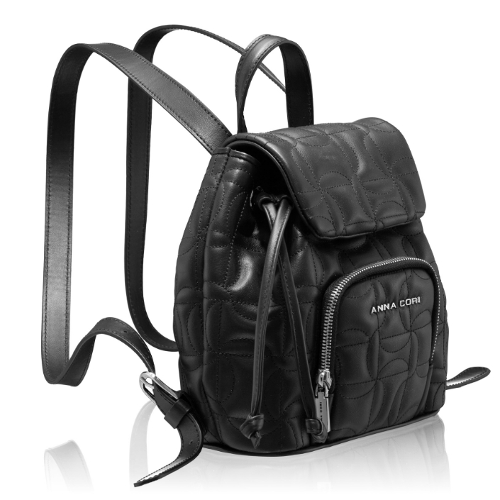 Imagine Rucsac dama TINY 04 VITELLO NEGRU