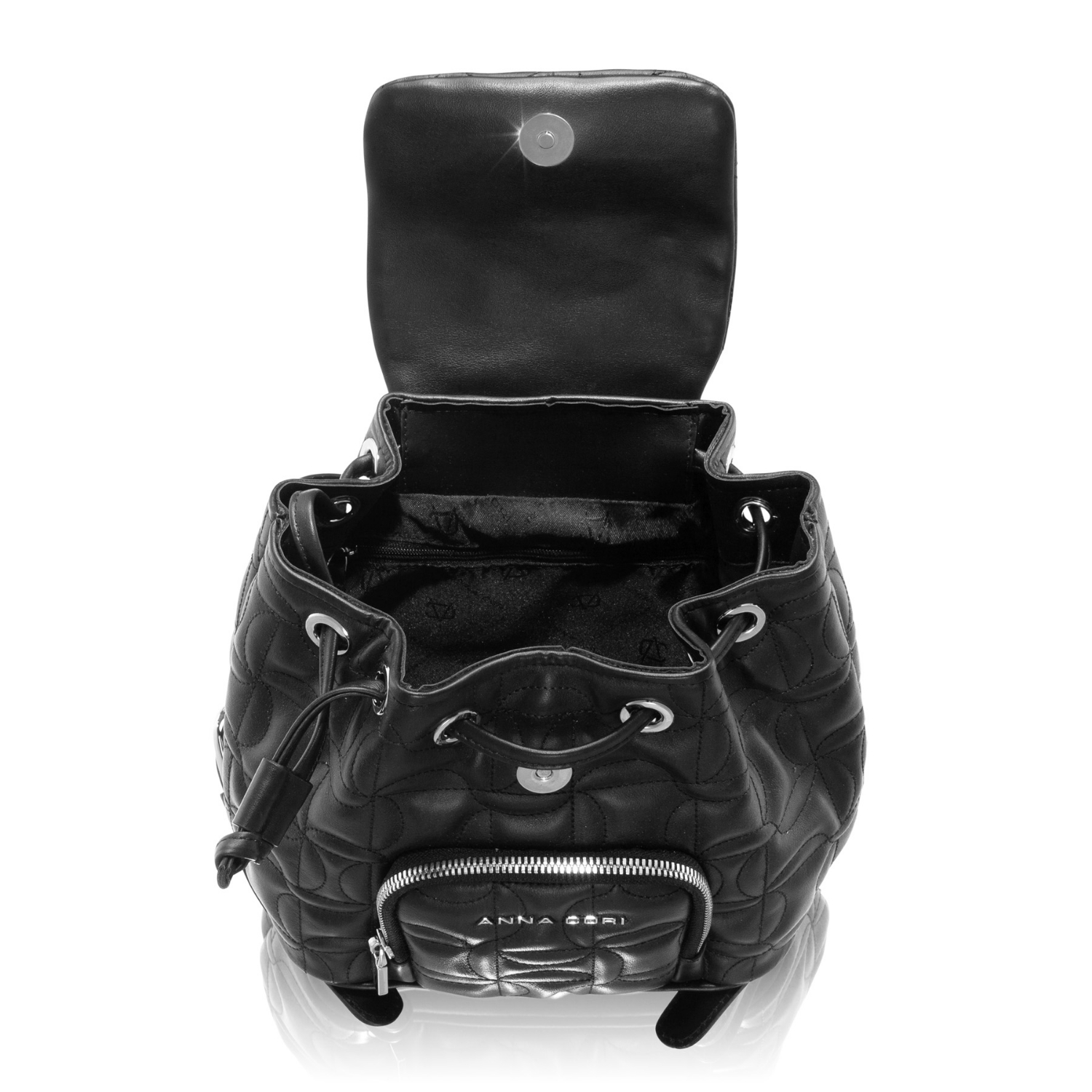 Imagine Rucsac dama TINY 04 VITELLO NEGRU