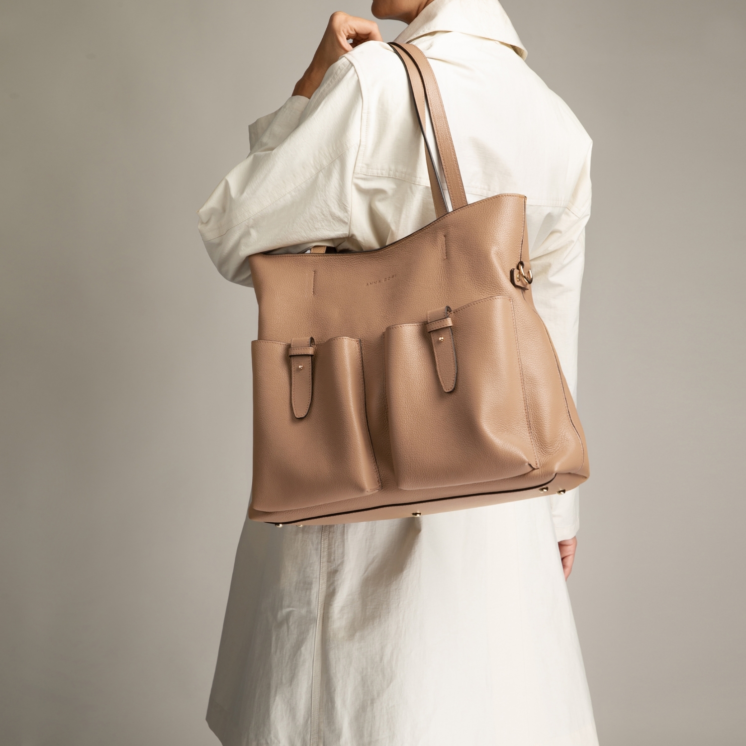 Imagine Geanta dama de Mana ALIZA 02 BOTTALATO CAPPUCCINO