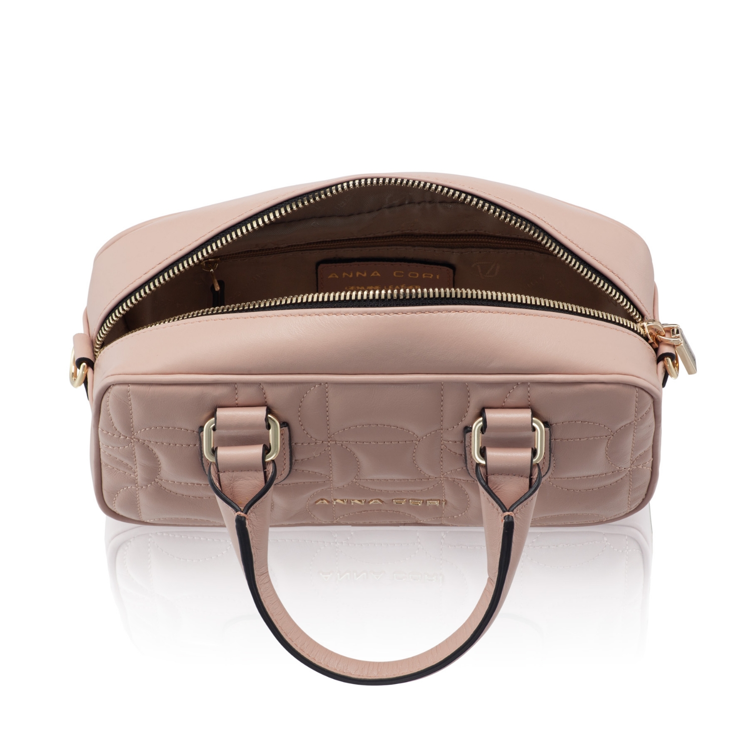 Imagine Geanta dama de Mana TINY 01 VITELLO NUDE