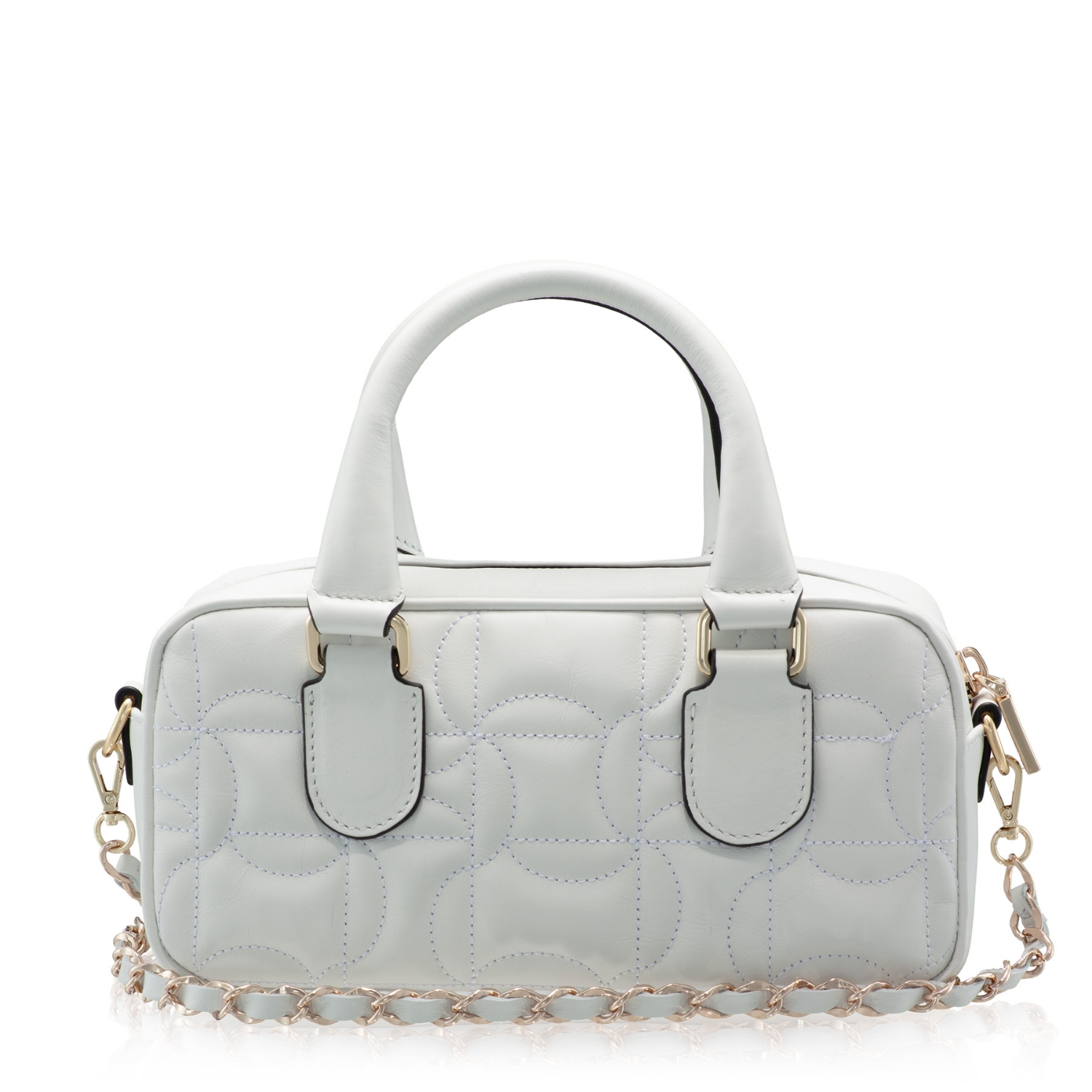 Imagine Geanta dama de Mana TINY 01 VITELLO ALB