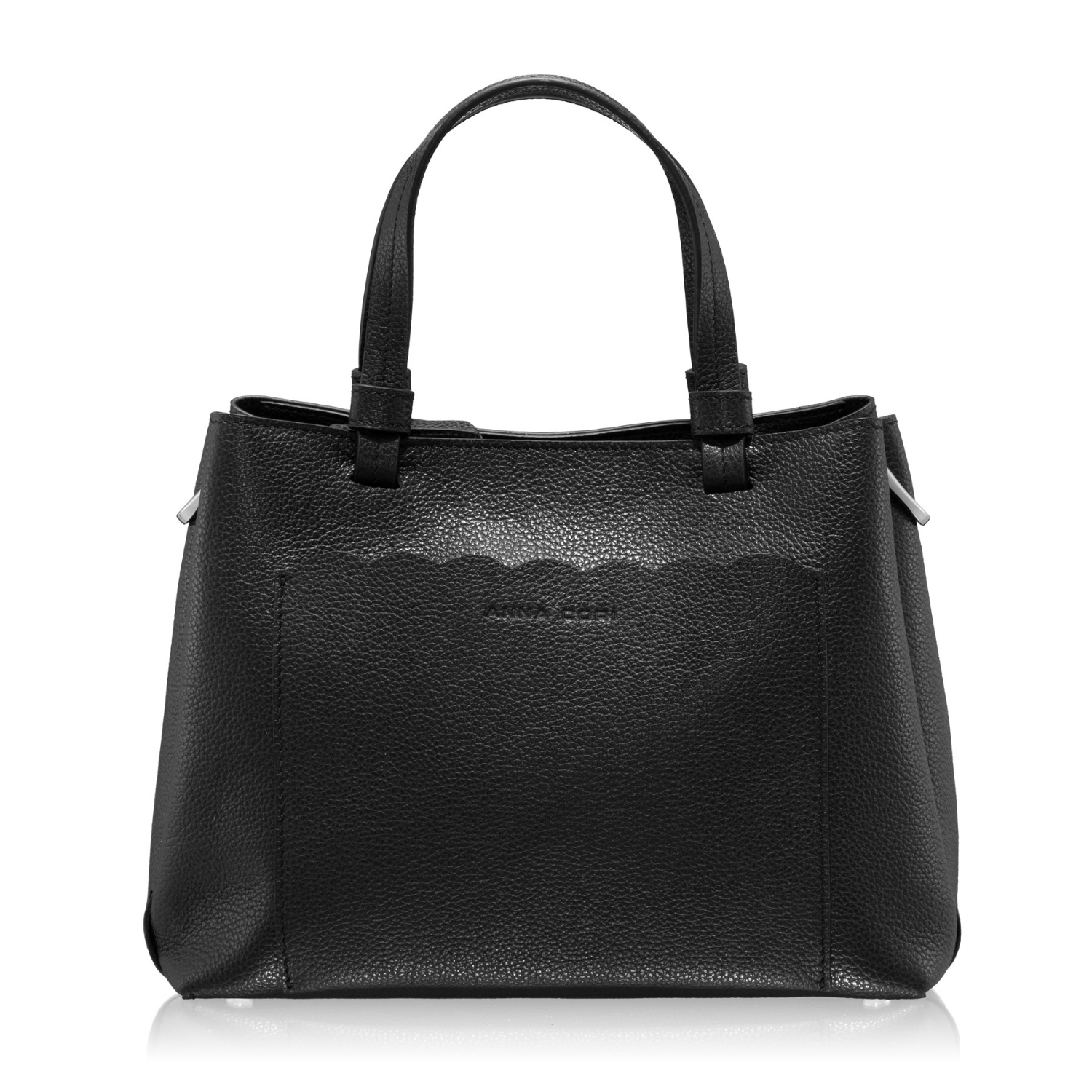 Imagine Geanta dama de mana CAYA 02 BOTTALATO NEGRU