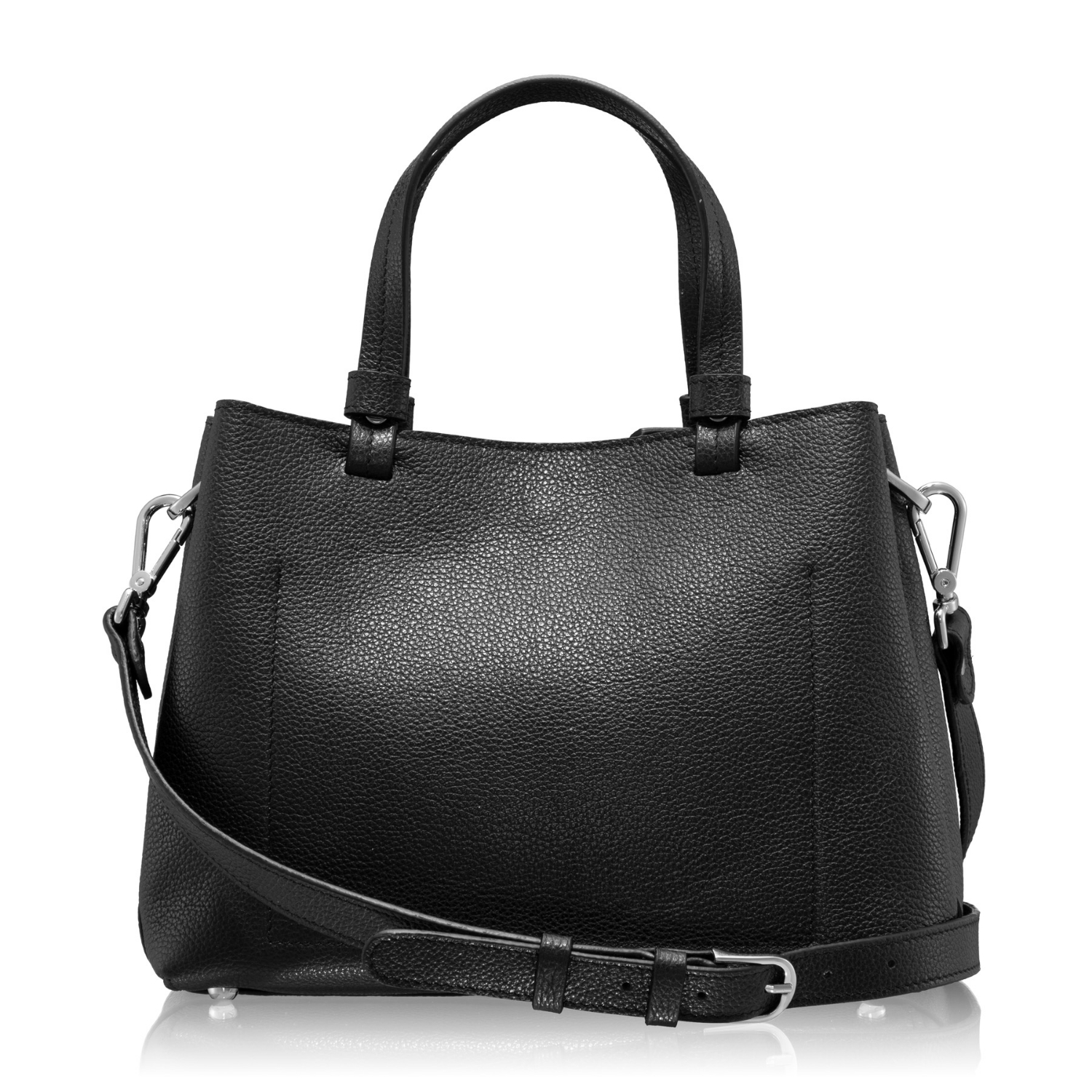 Imagine Geanta dama de mana CAYA 02 BOTTALATO NEGRU