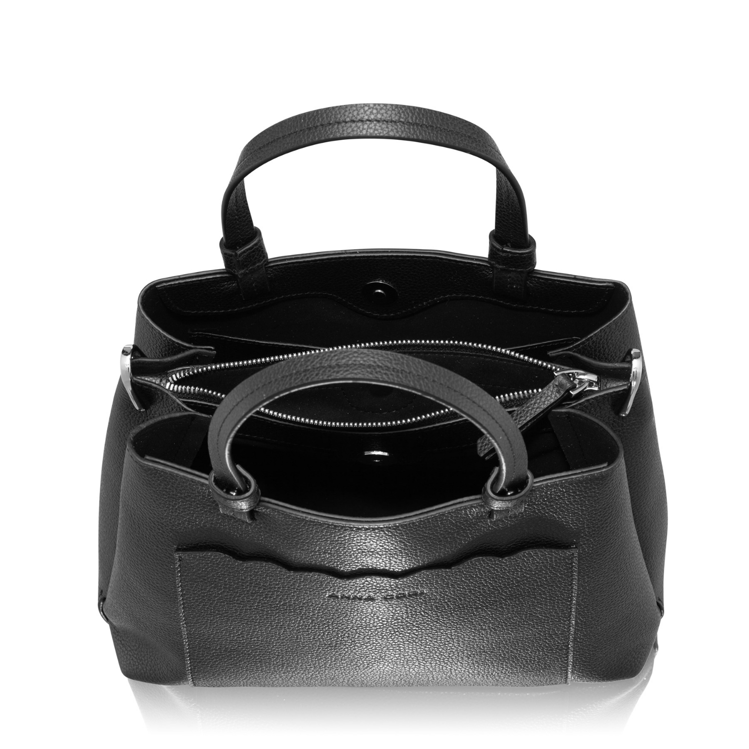 Imagine Geanta dama de mana CAYA 02 BOTTALATO NEGRU