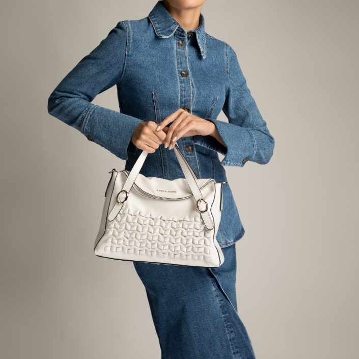 Imagine Geanta Dama de Mana FANIA 01 VITELLO PANNA