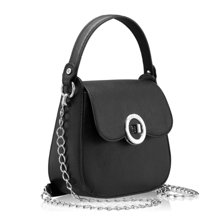 Imagine Geanta dama de Mana ENA 01 VIT STAMP NEGRU