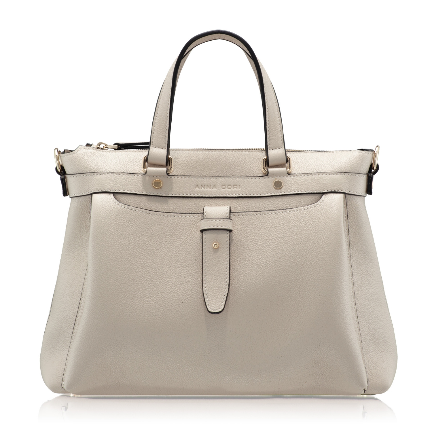 Imagine Geanta dama de Mana ALIZA 01 BOTTALATO PANNA