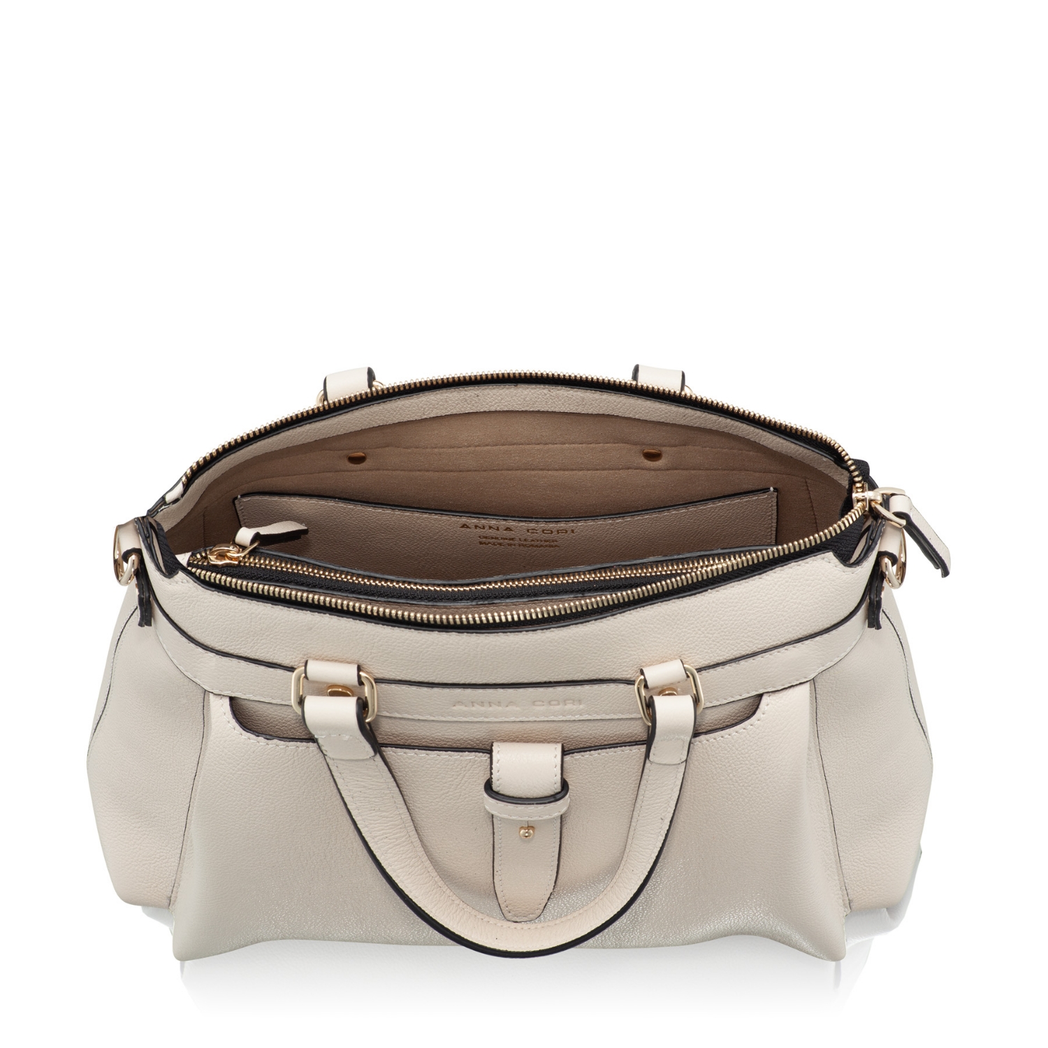 Imagine Geanta dama de Mana ALIZA 01 BOTTALATO PANNA