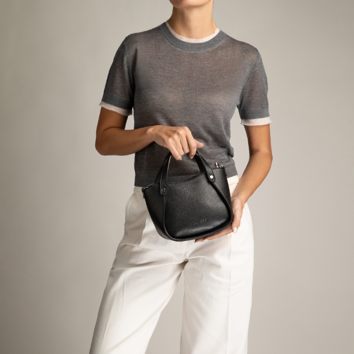 Imagine Geanta dama de Mana GELIA 01 BOTTALATO NEGRU